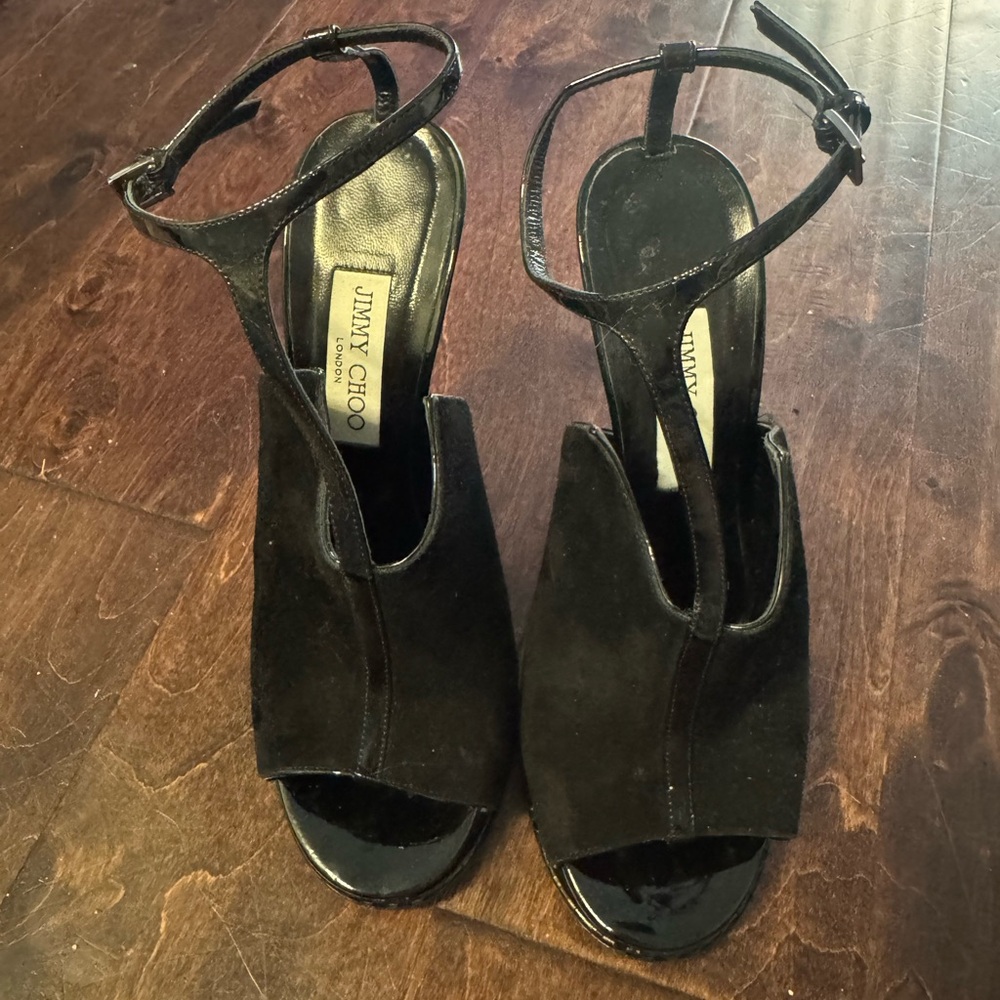 Jimmy Choo Black Suede Heels